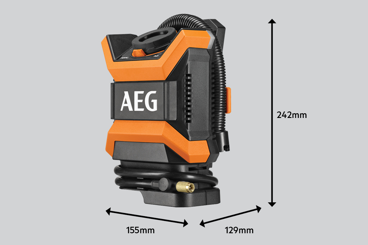 The most compact 18V High Pressure and Volume Inflator/Deflator in the market, making it easy to pack and store.